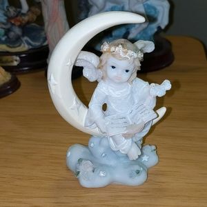 Baby Angel on Crescent Moon